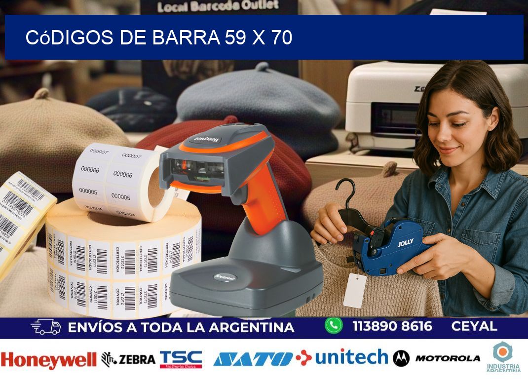 códigos de barra 59 x 70