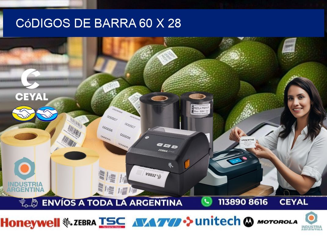 códigos de barra 60 x 28