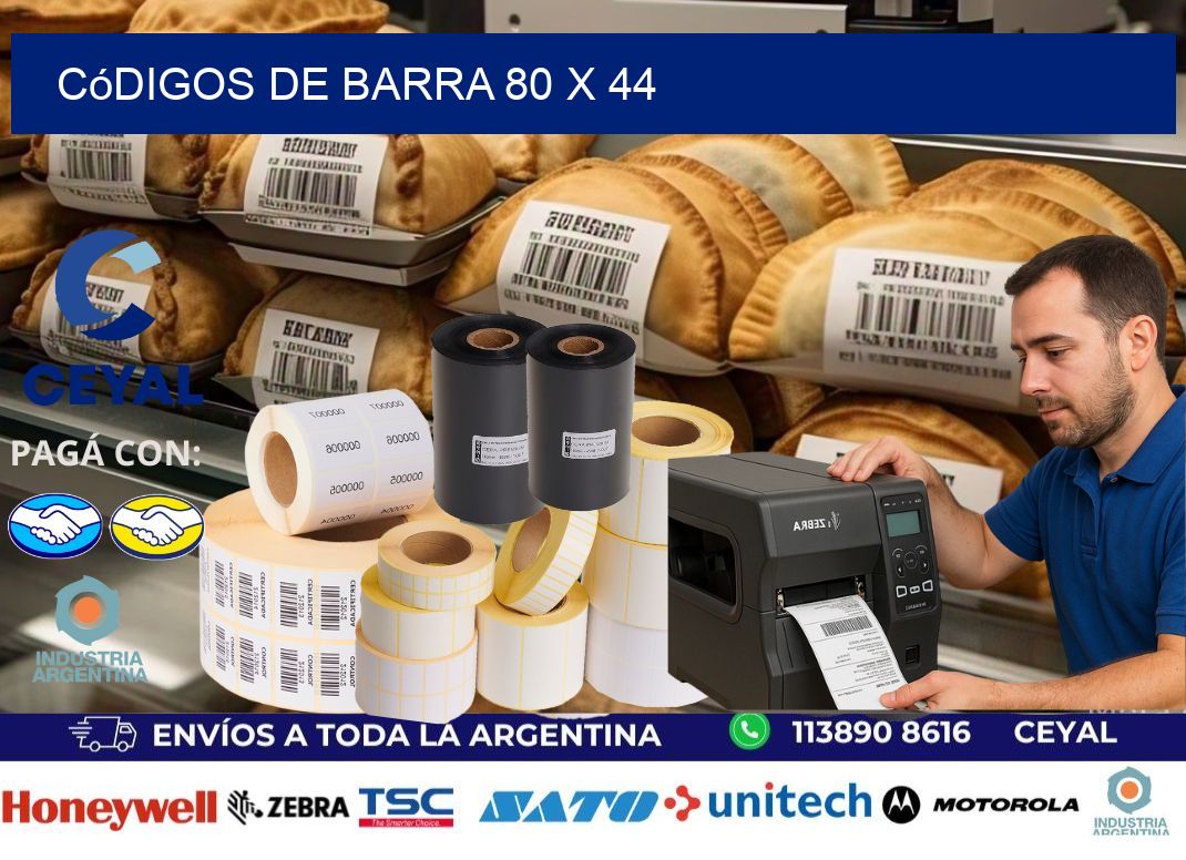 códigos de barra 80 x 44