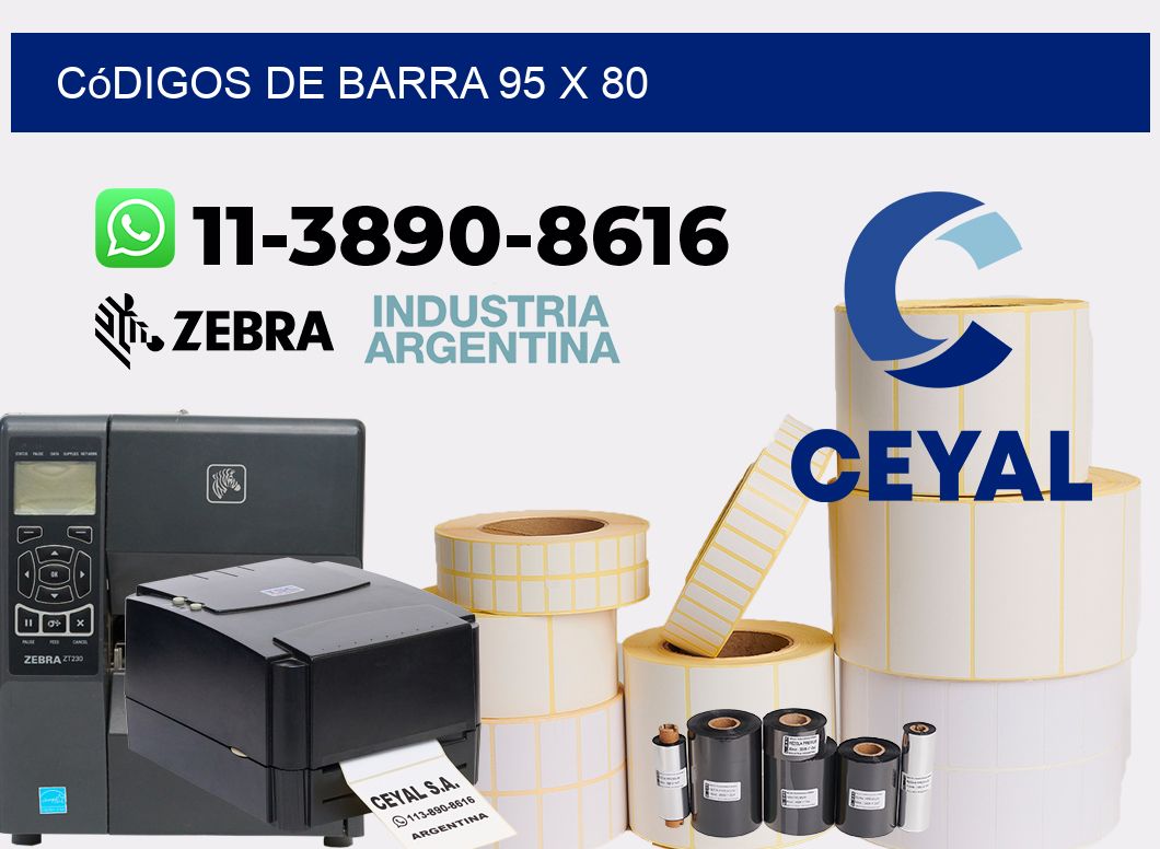 códigos de barra 95 x 80