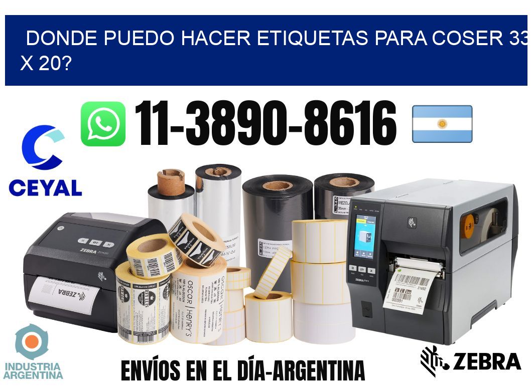 donde puedo hacer etiquetas para coser 33 x 20?