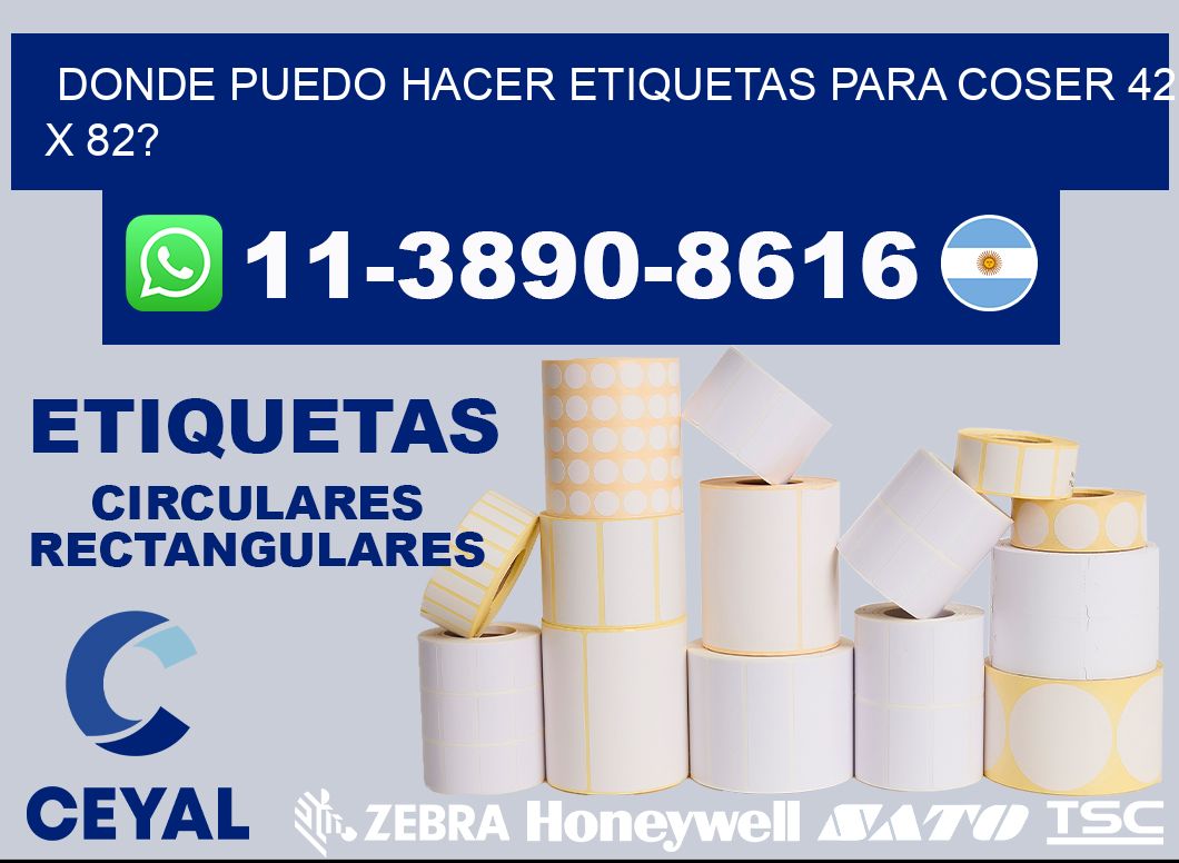 donde puedo hacer etiquetas para coser 42 x 82?