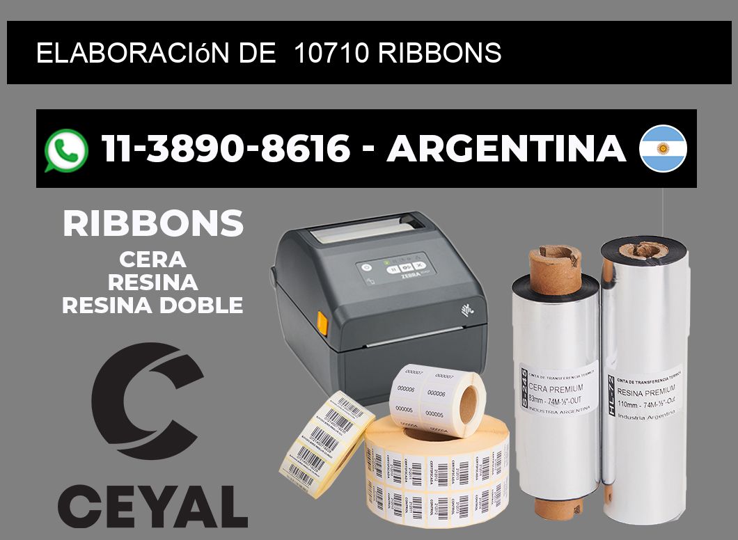 elaboración de 10710 ribbons
