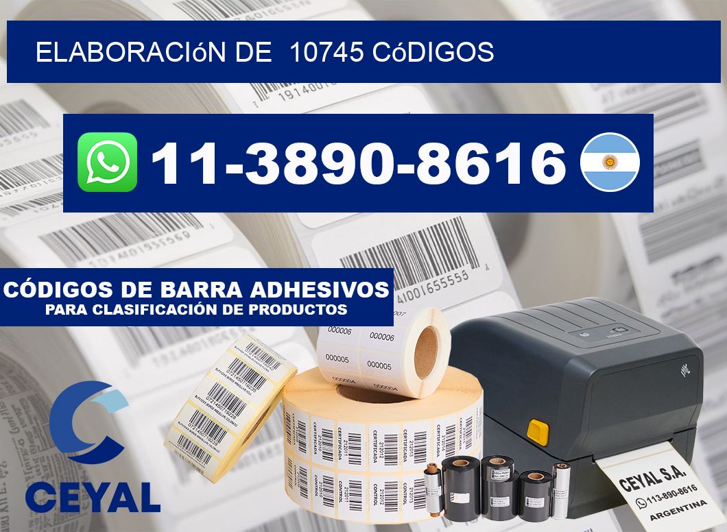 elaboración de  10745 códigos