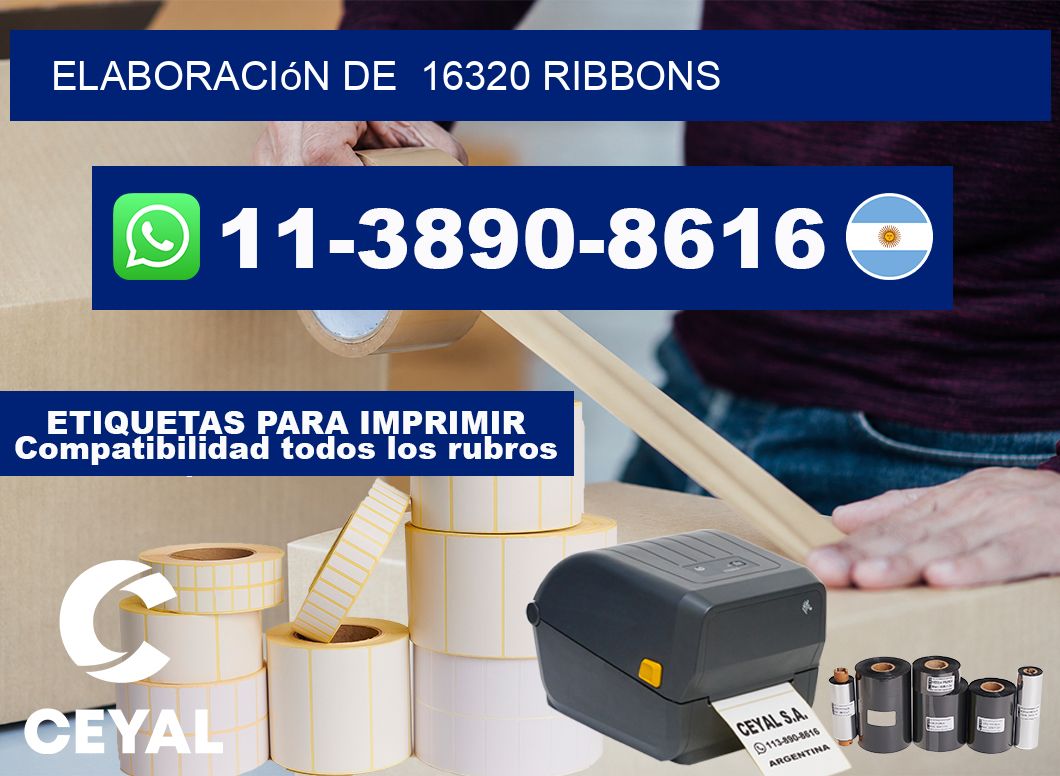 elaboración de 16320 ribbons
