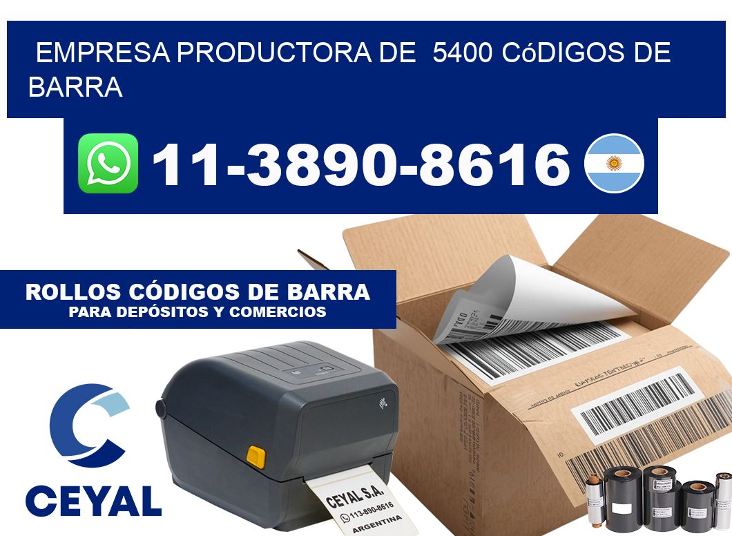 empresa productora de  5400 códigos de barra