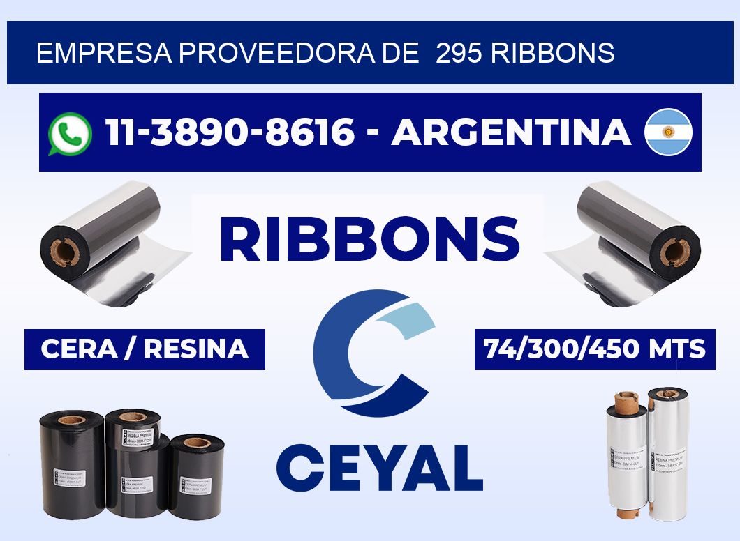 empresa proveedora de  295 ribbons