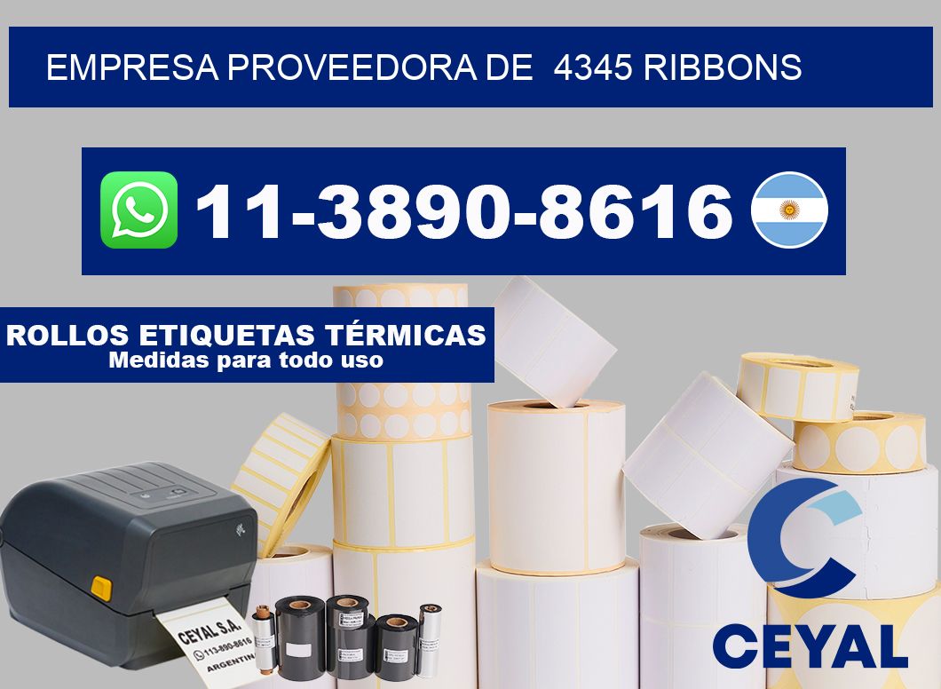 empresa proveedora de  4345 ribbons