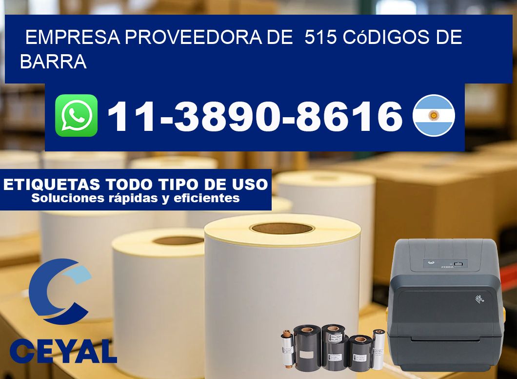 empresa proveedora de  515 códigos de barra