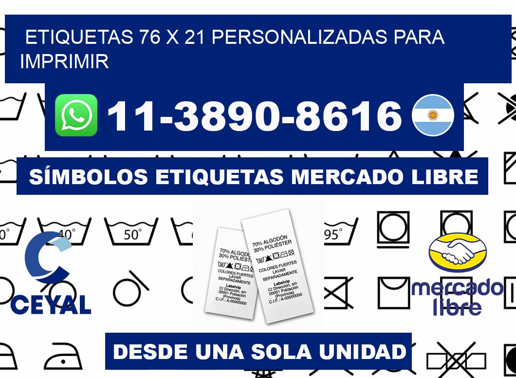 etiquetas 76 x 21 personalizadas para imprimir