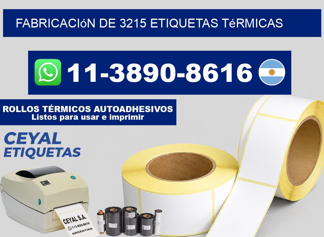 fabricación de 3215 etiquetas térmicas