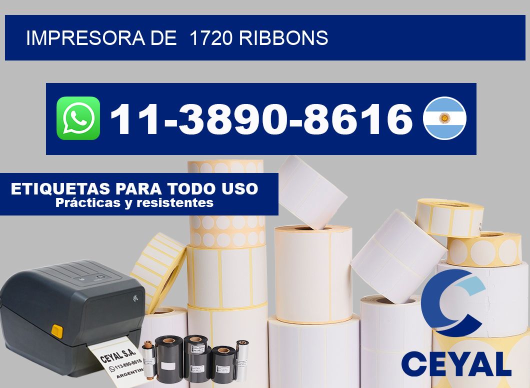 impresora de  1720 ribbons
