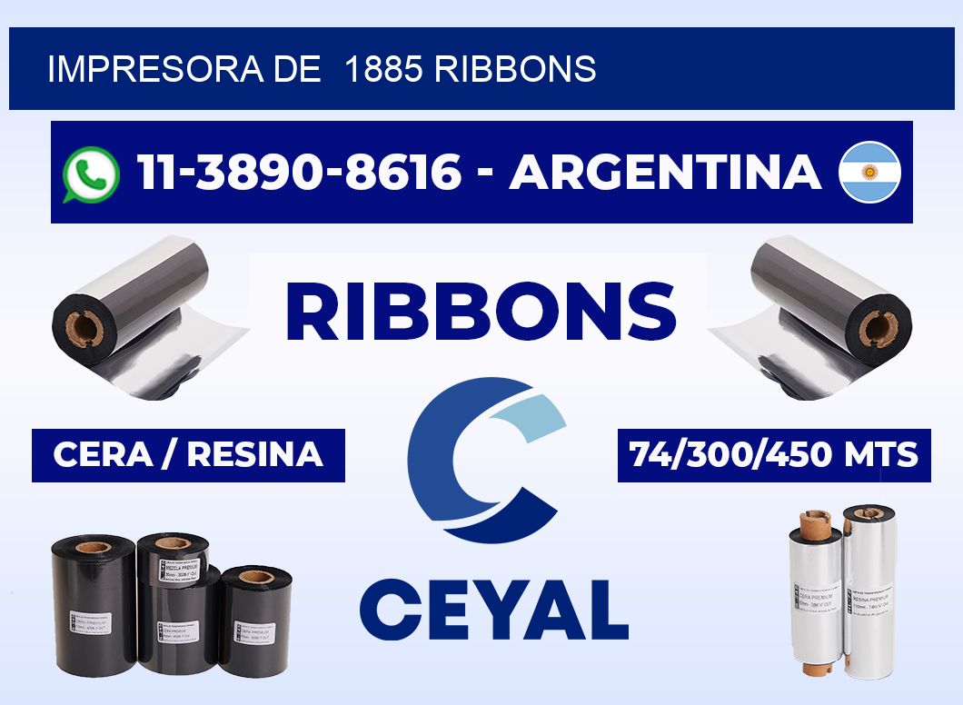 impresora de 1885 ribbons