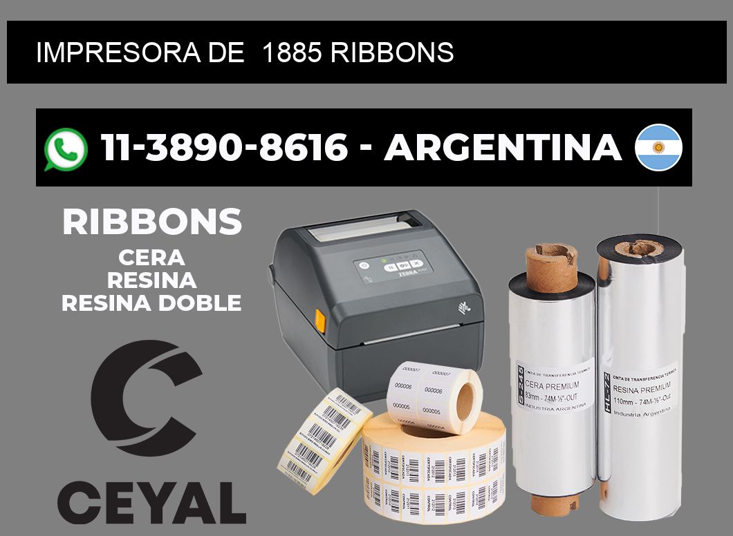 impresora de 1885 ribbons