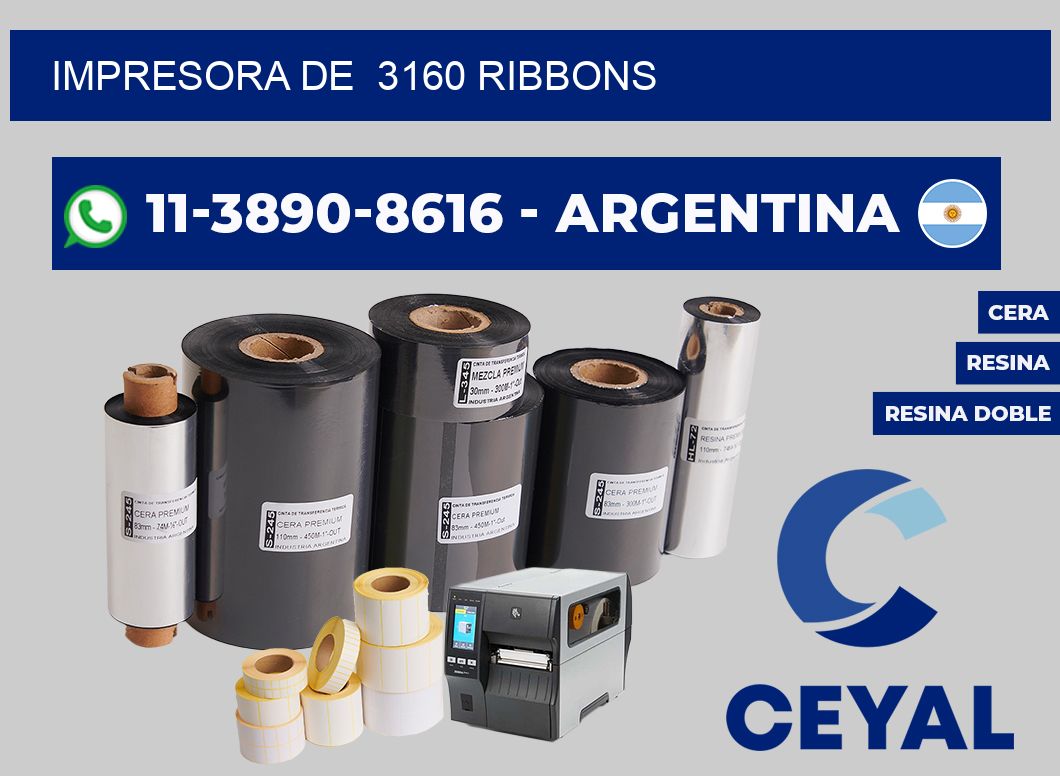 impresora de 3160 ribbons