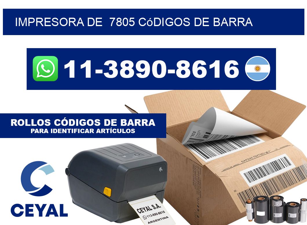 impresora de  7805 códigos de barra