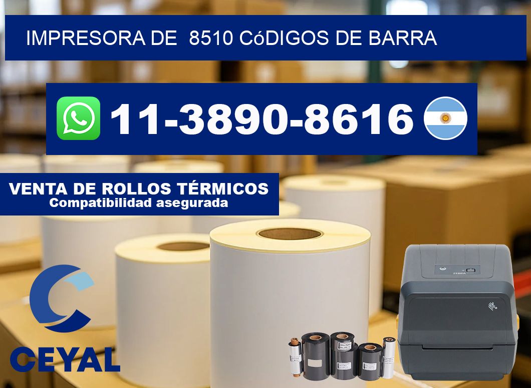 impresora de  8510 códigos de barra