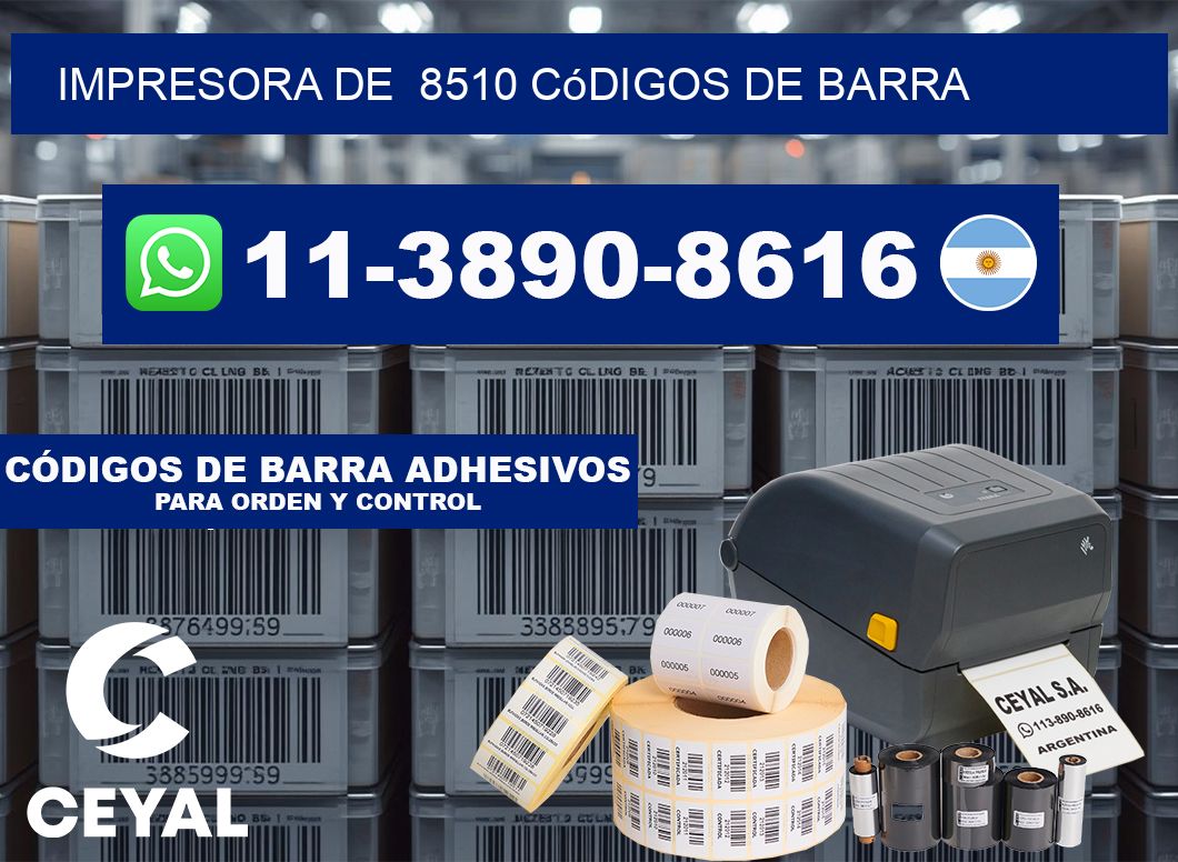 impresora de  8510 códigos de barra