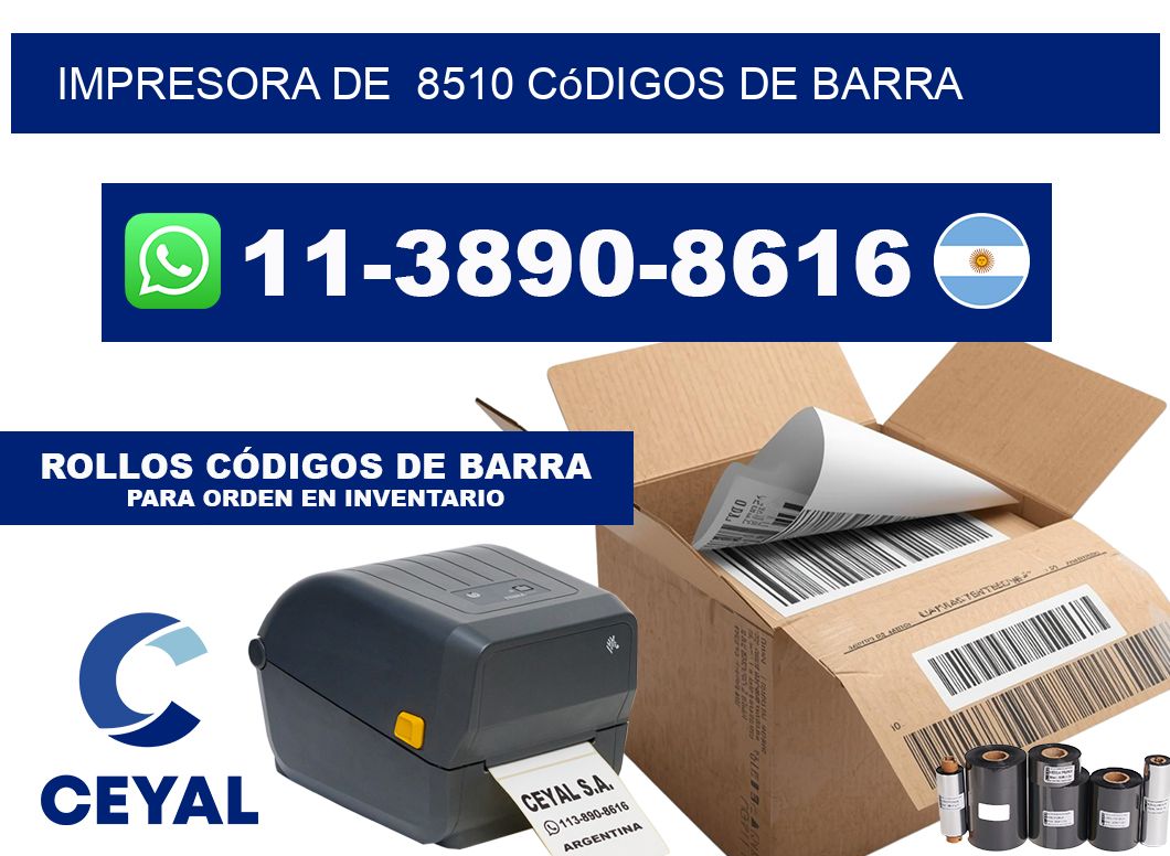 impresora de  8510 códigos de barra