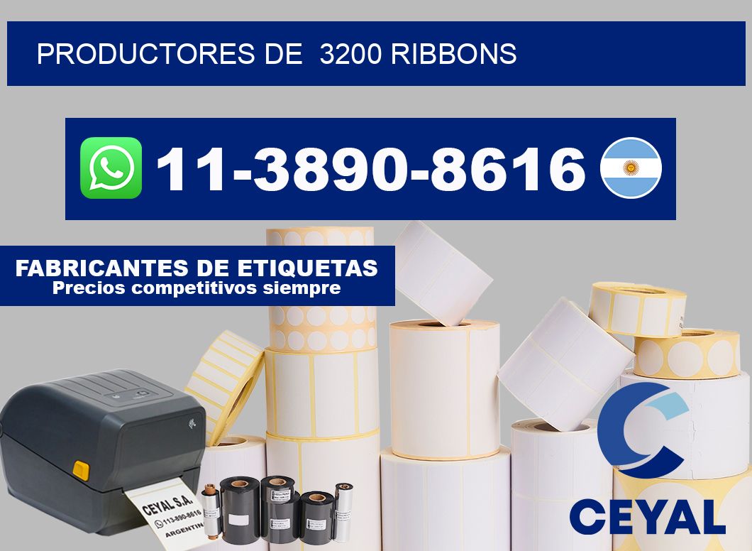 productores de  3200 ribbons