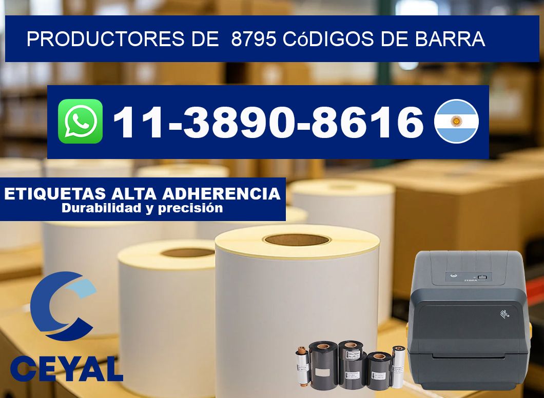 productores de  8795 códigos de barra