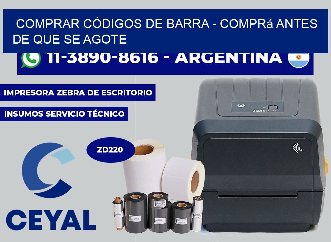 COMPRAR CÓDIGOS DE BARRA - Comprá antes de que se agote