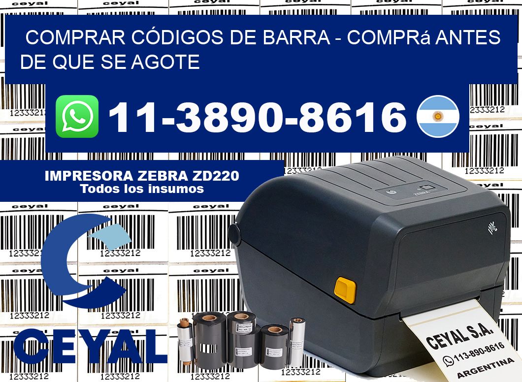COMPRAR CÓDIGOS DE BARRA - Comprá antes de que se agote