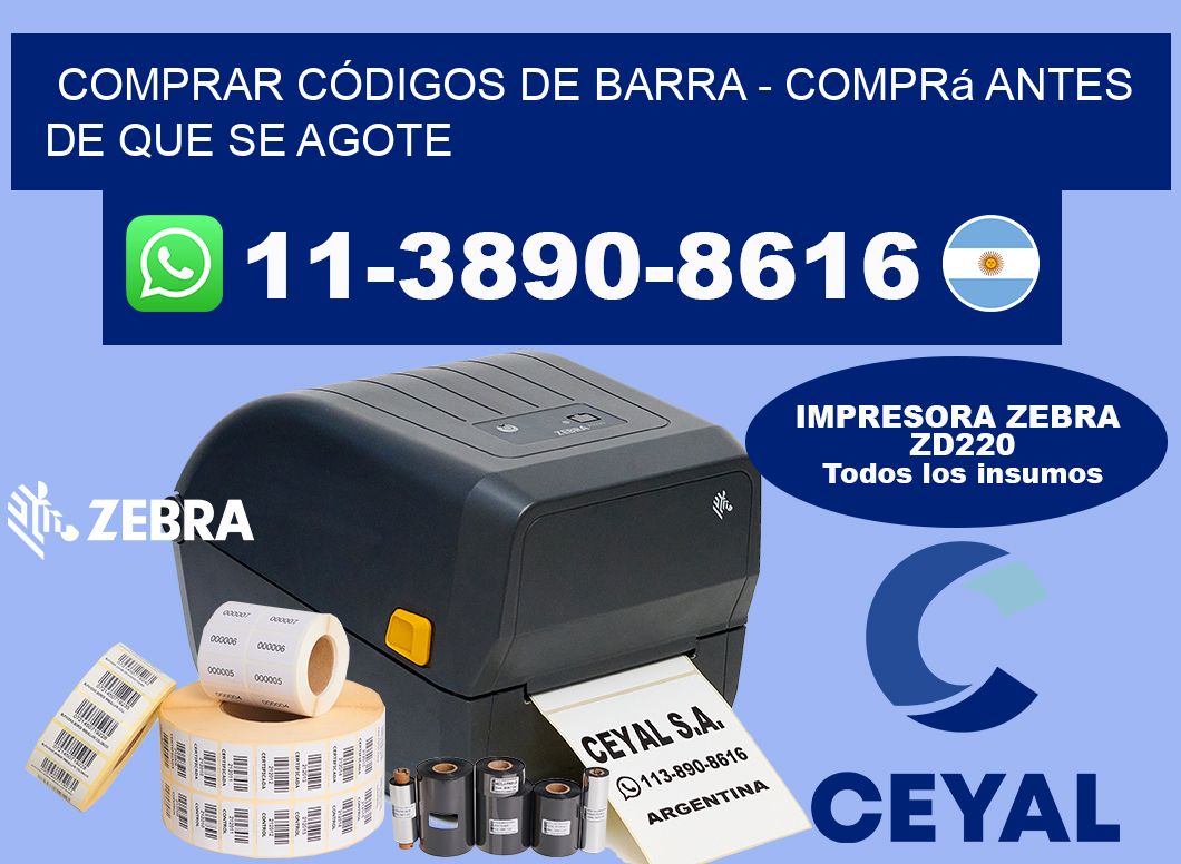 COMPRAR CÓDIGOS DE BARRA - Comprá antes de que se agote