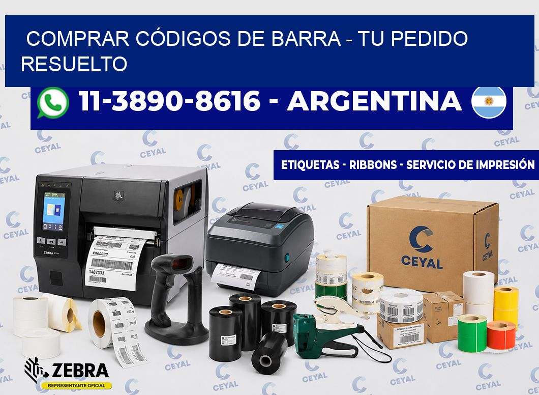 COMPRAR CÓDIGOS DE BARRA - Tu pedido resuelto