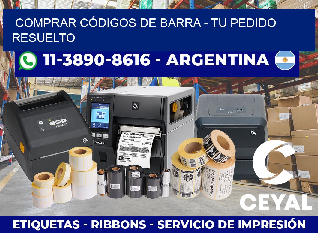 COMPRAR CÓDIGOS DE BARRA – Tu pedido resuelto