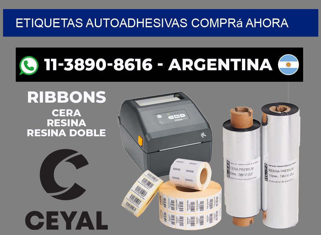 ETIQUETAS AUTOADHESIVAS Comprá ahora