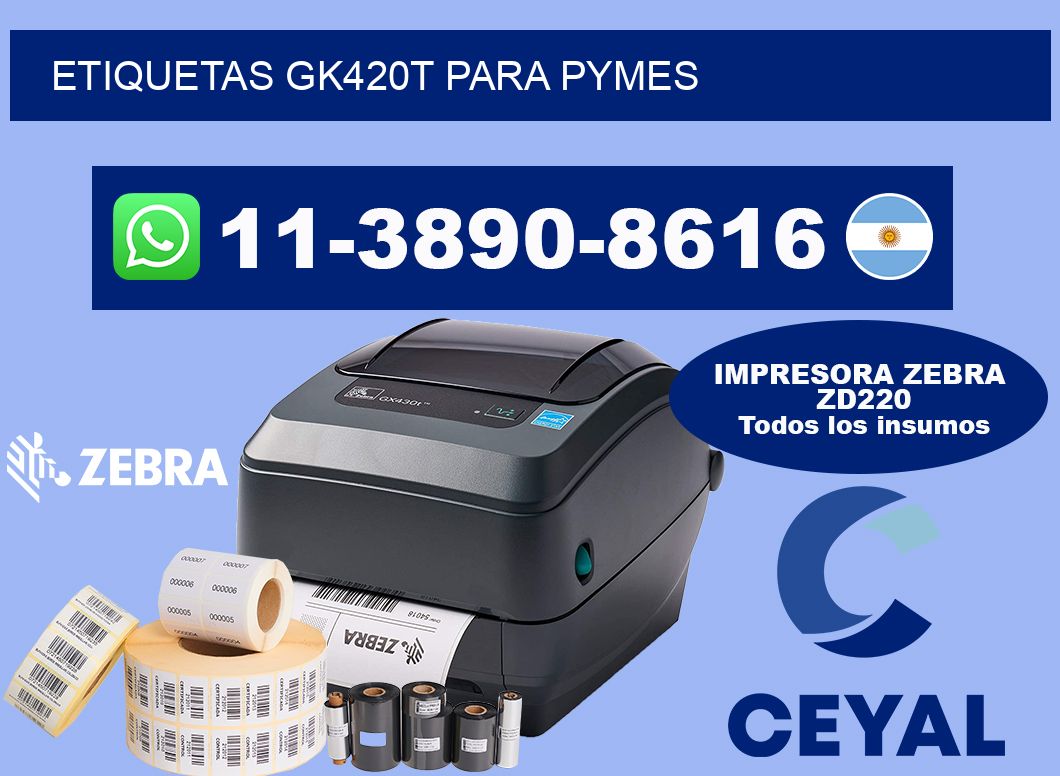 ETIQUETAS GK420T PARA PYMES