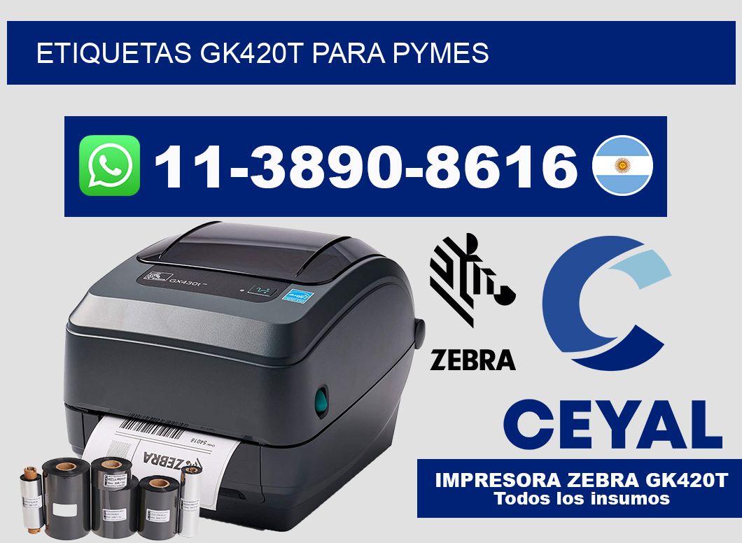 ETIQUETAS GK420T PARA PYMES
