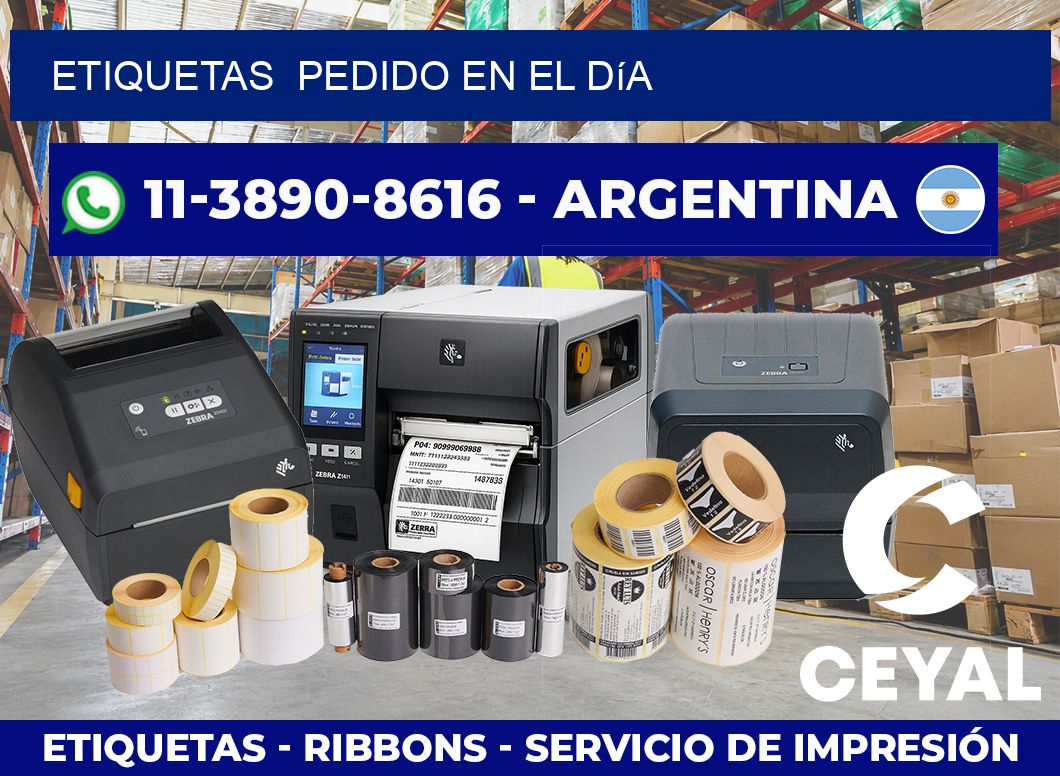 ETIQUETAS  Pedido en el día