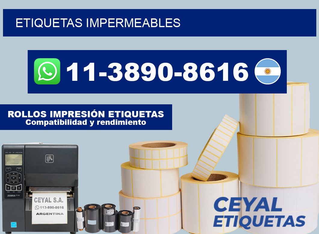ETIQUETAS impermeables