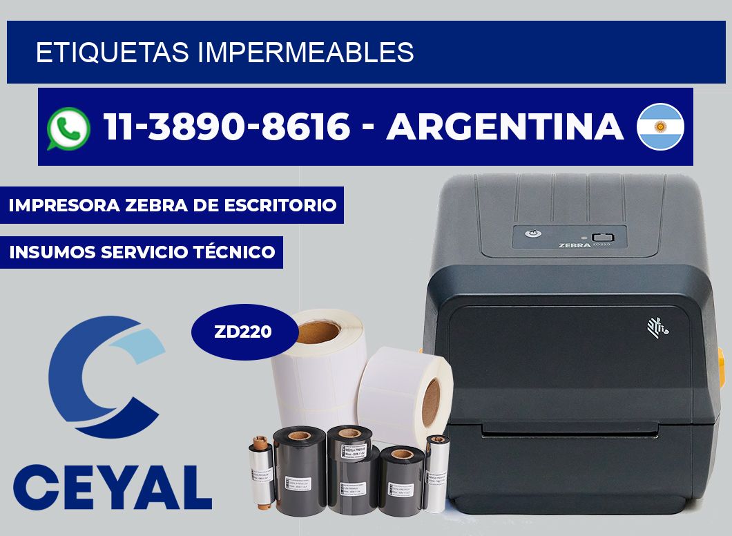 ETIQUETAS impermeables