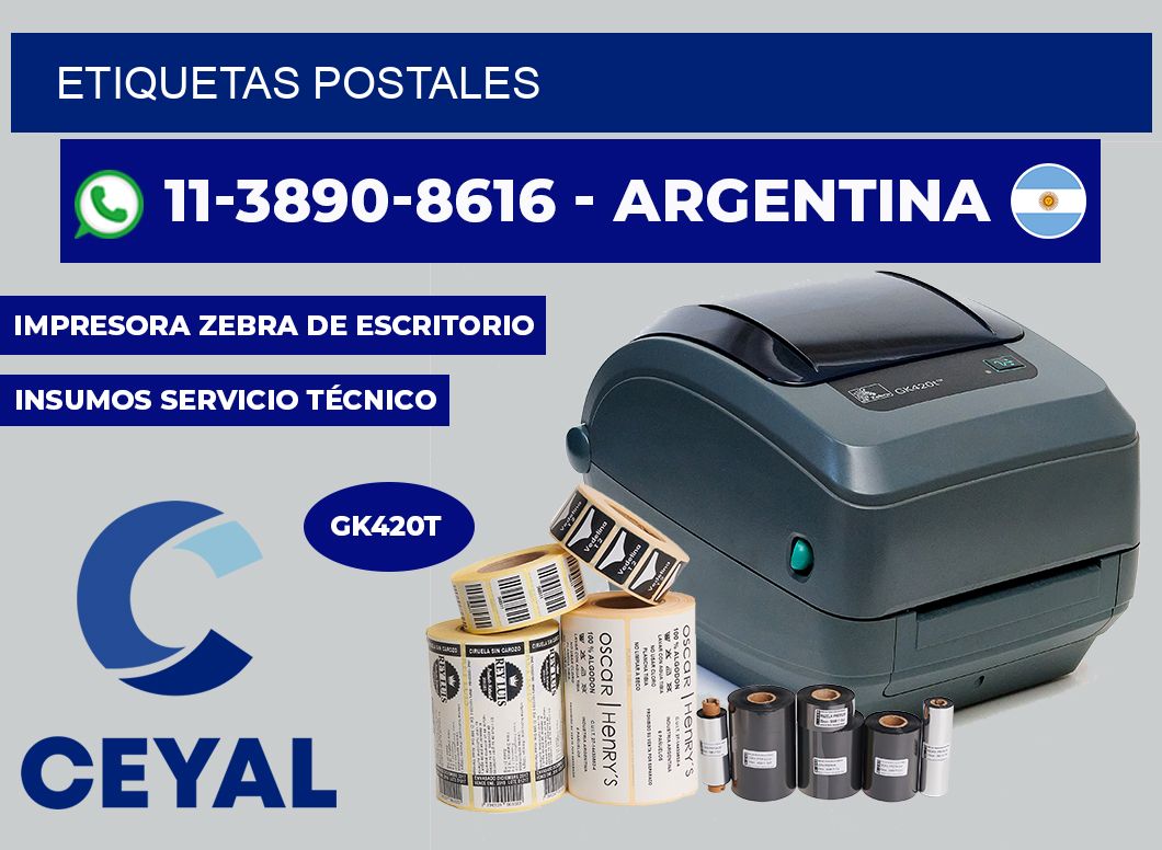 ETIQUETAS postales