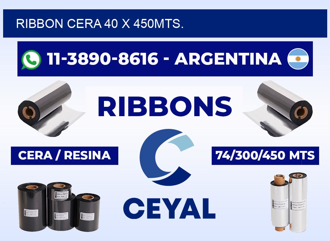 RIBBON CERA 40 X 450MTS.