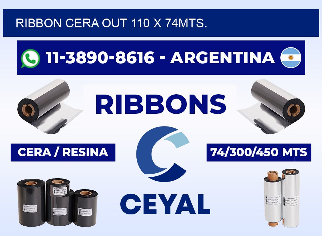 RIBBON CERA OUT 110 X 74MTS.