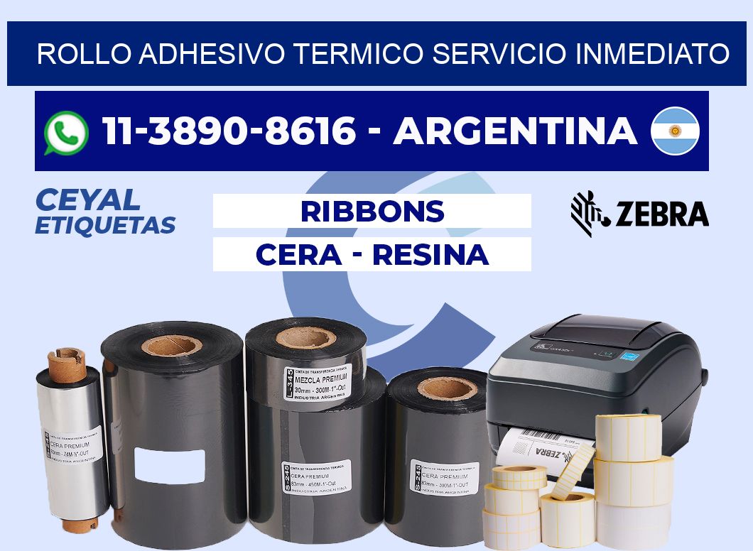 ROLLO ADHESIVO TERMICO Servicio inmediato