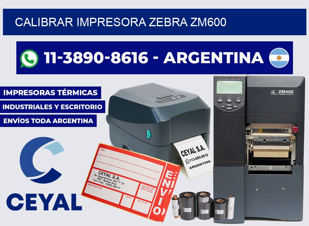 calibrar impresora Zebra ZM600