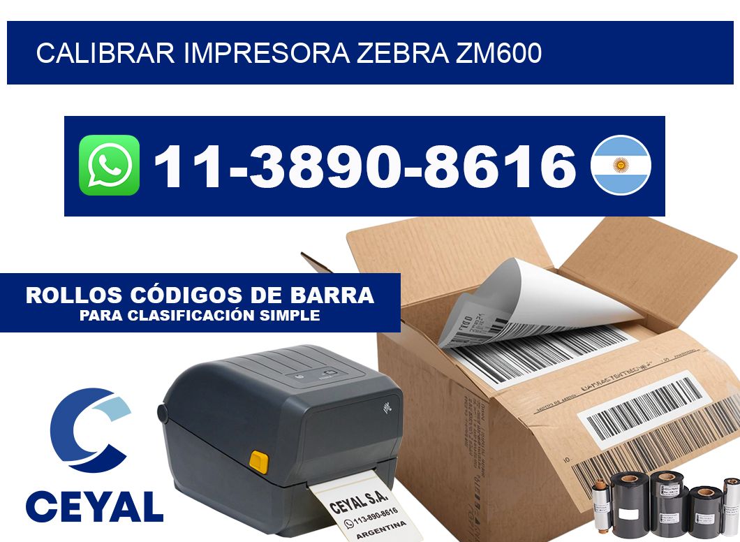calibrar impresora Zebra ZM600