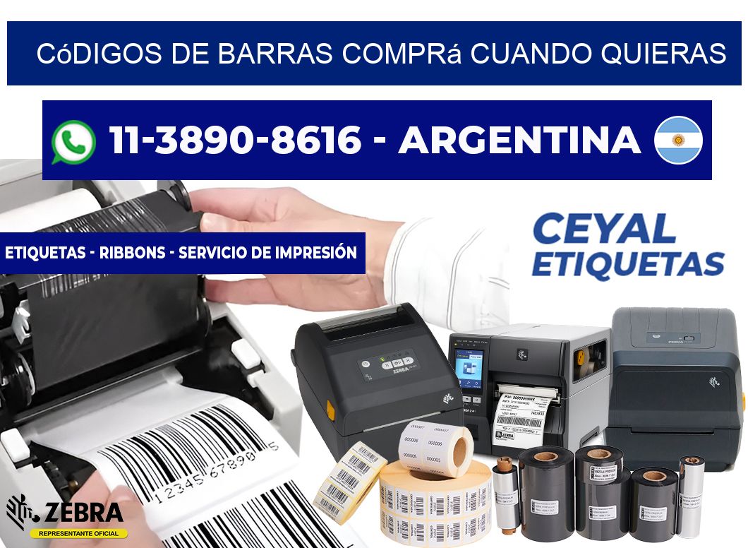 códigos de barras Comprá cuando quieras
