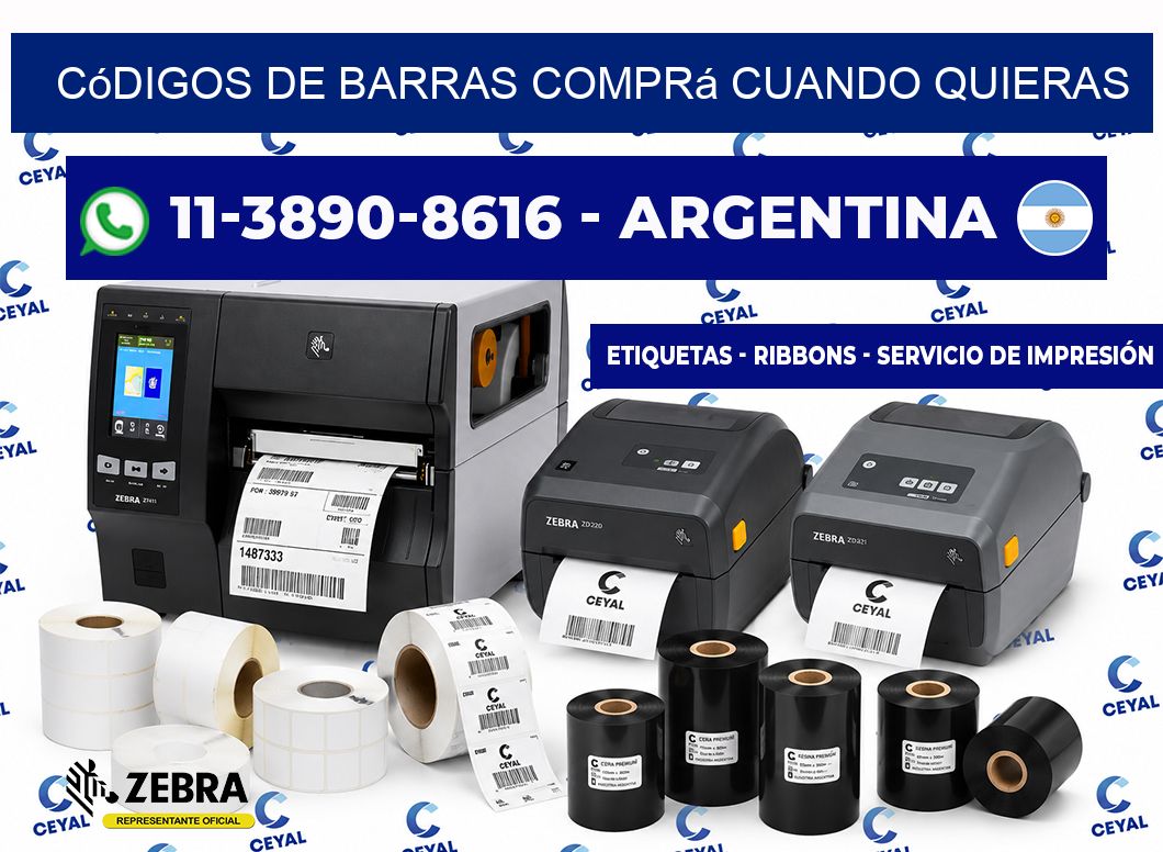 códigos de barras Comprá cuando quieras