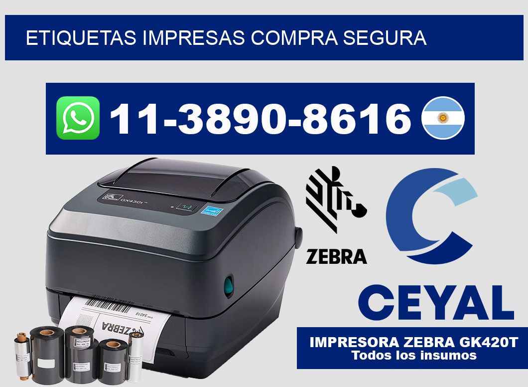 etiquetas impresas Compra segura