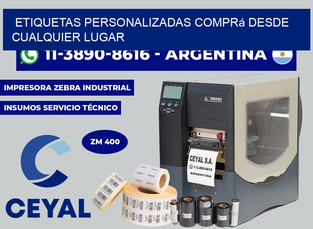etiquetas personalizadas Comprá desde cualquier lugar