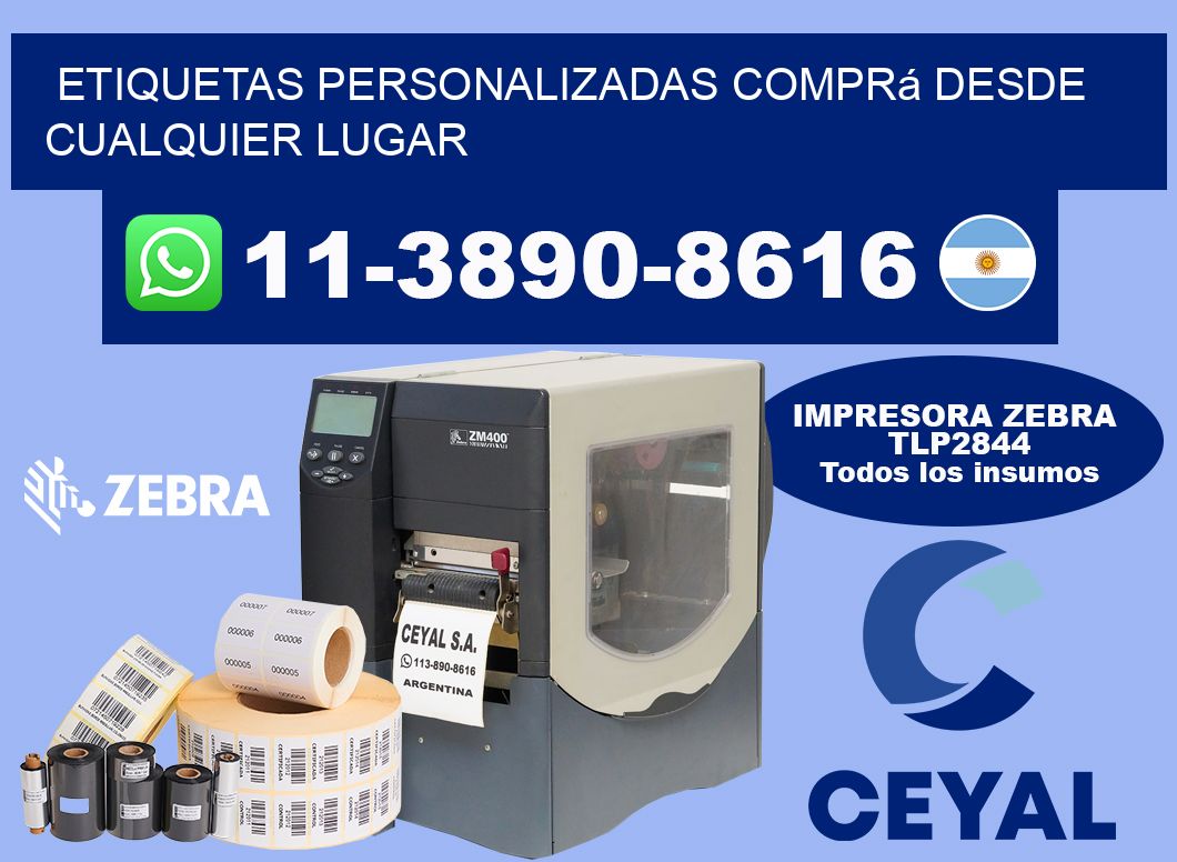 etiquetas personalizadas Comprá desde cualquier lugar