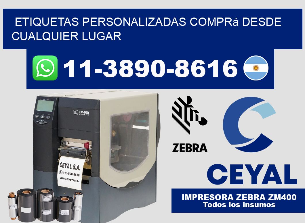 etiquetas personalizadas Comprá desde cualquier lugar