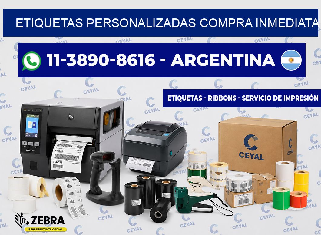 etiquetas personalizadas Compra inmediata
