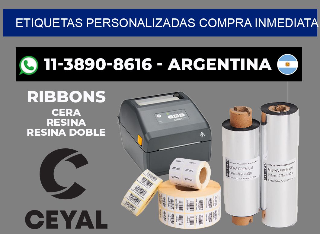 etiquetas personalizadas Compra inmediata